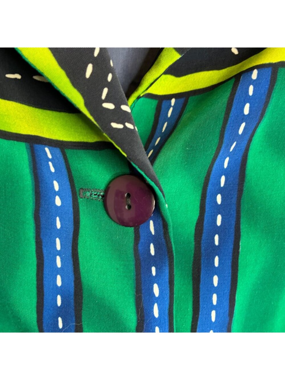 Willow Ridge Womens 22W Patchwork Blazer Jacket Multicolor Padded Shoulder Plus - Picture 7 of 9